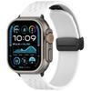 Silicone Strap for Apple Watch Band Ultra 49mm 44mm 45mm 46mm 42mm Series 10 9 8 7 6 Magnetic Buckle Wrist Bracelet Correas
