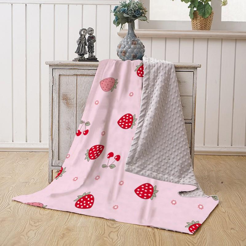 Soft Double-Layer Baby Blanket A-Grade Digital Print Cotton Feel Toddler Comfort Infants 1-3 Years