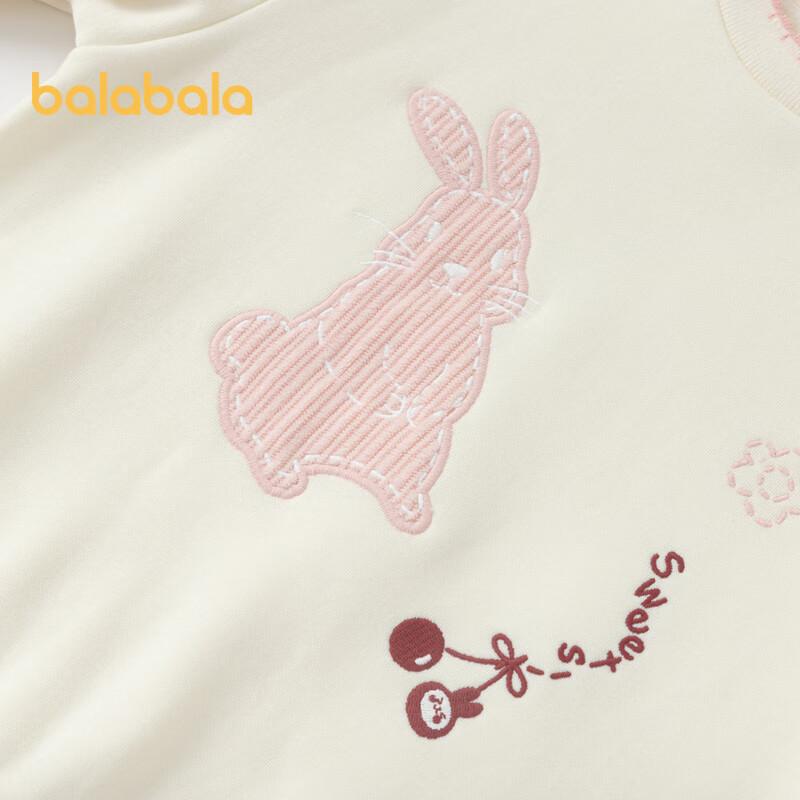 Balabala Girls' Fleece-Lined Cartoon Winter Sweatshirt