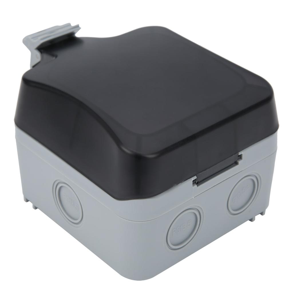 3 Holes Power Socket Waterproof Outdoor Wall Socket for Parking Lot Construction Site 220V