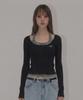 ORDINARY HOLIDAY Halter Layered Set [Black]