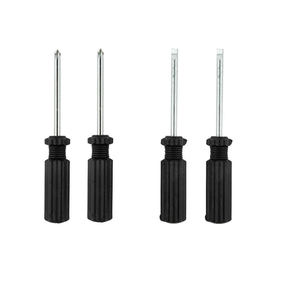 2pcs Screwdriver 45#steel 4mm+ Black DIY Disassemble Toys