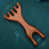 Body Meridian Massage Comb Sandalwood Deer Antlers Wide Tooth Anti-static Smooth Hair Massager