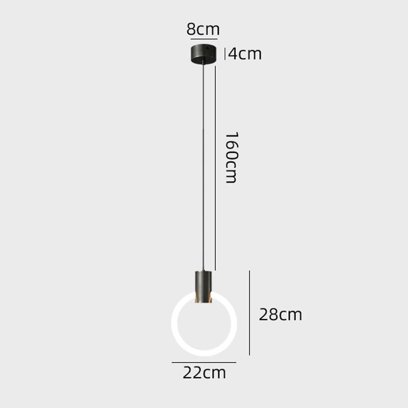 

Скандинавские светодиодные подвесные светильники Внутреннее освещение Подвесная лампа для дома Прикроватная Тумбочка Обеденные столы Гостиная Украшение Современный кольцевой светильник 3 Light colors