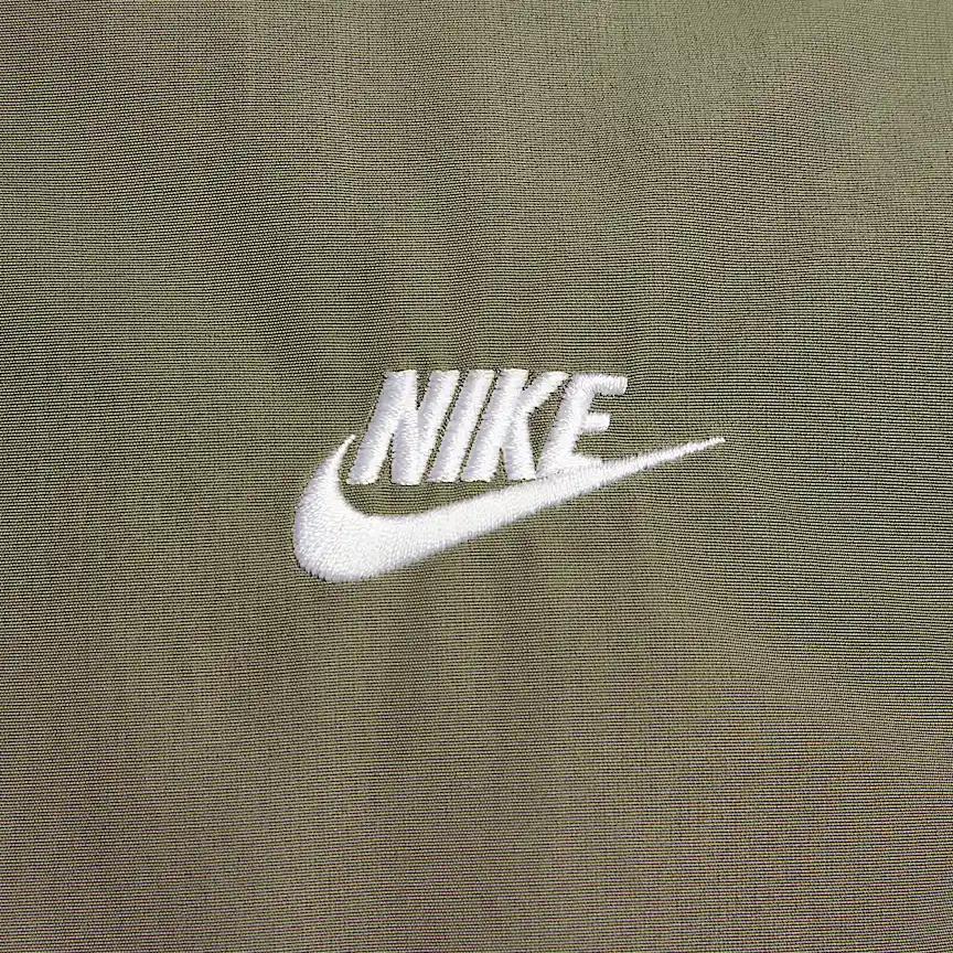 Nike Club Futura Fashion Comfortable Soft Versatile Long Sleeve Jacket Men Jacket Olive-Green White FZ0657222