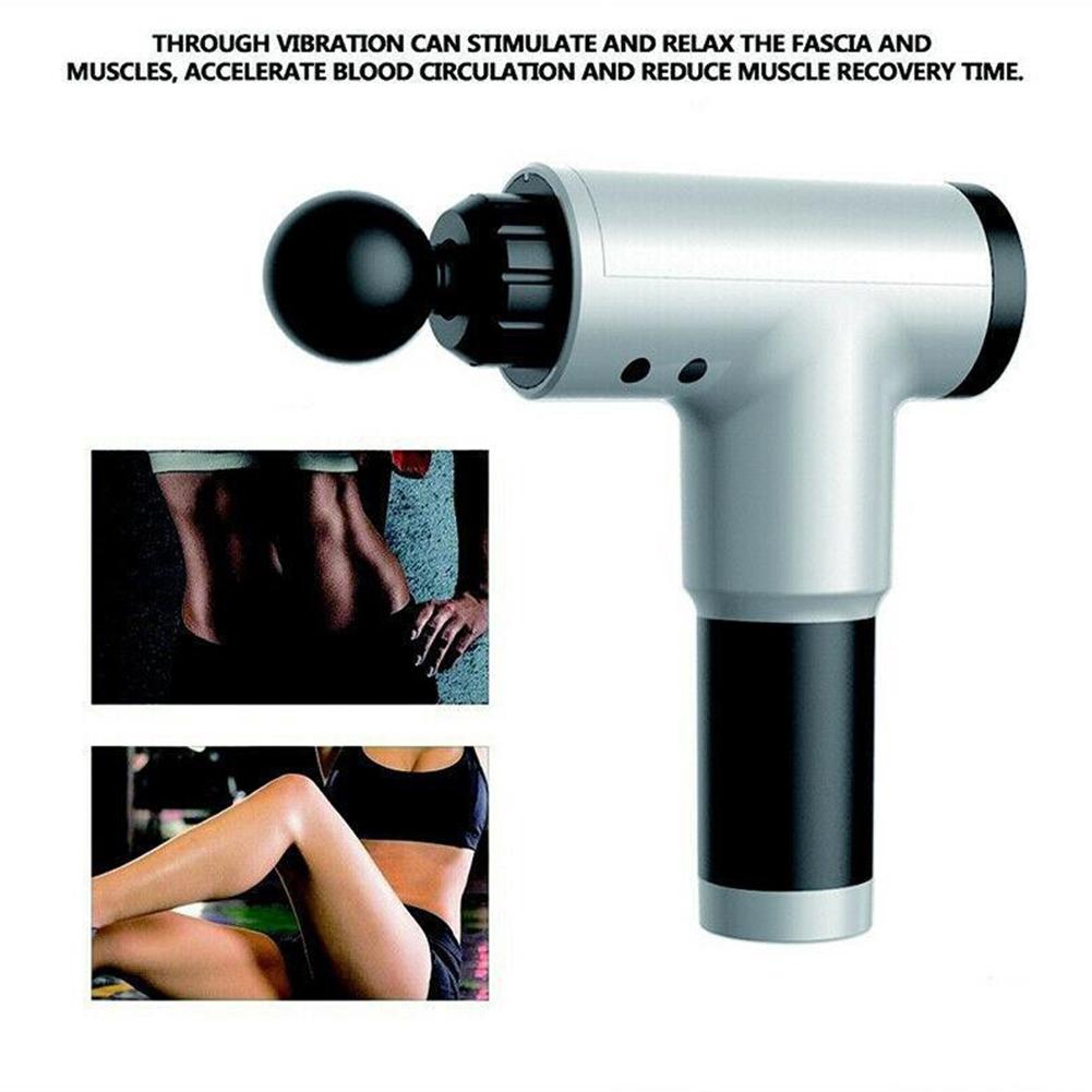 3200r/min Therapy Massage Gun with 4 Heads Muscle Massager Sport Pain Relief Body Relaxation Machine