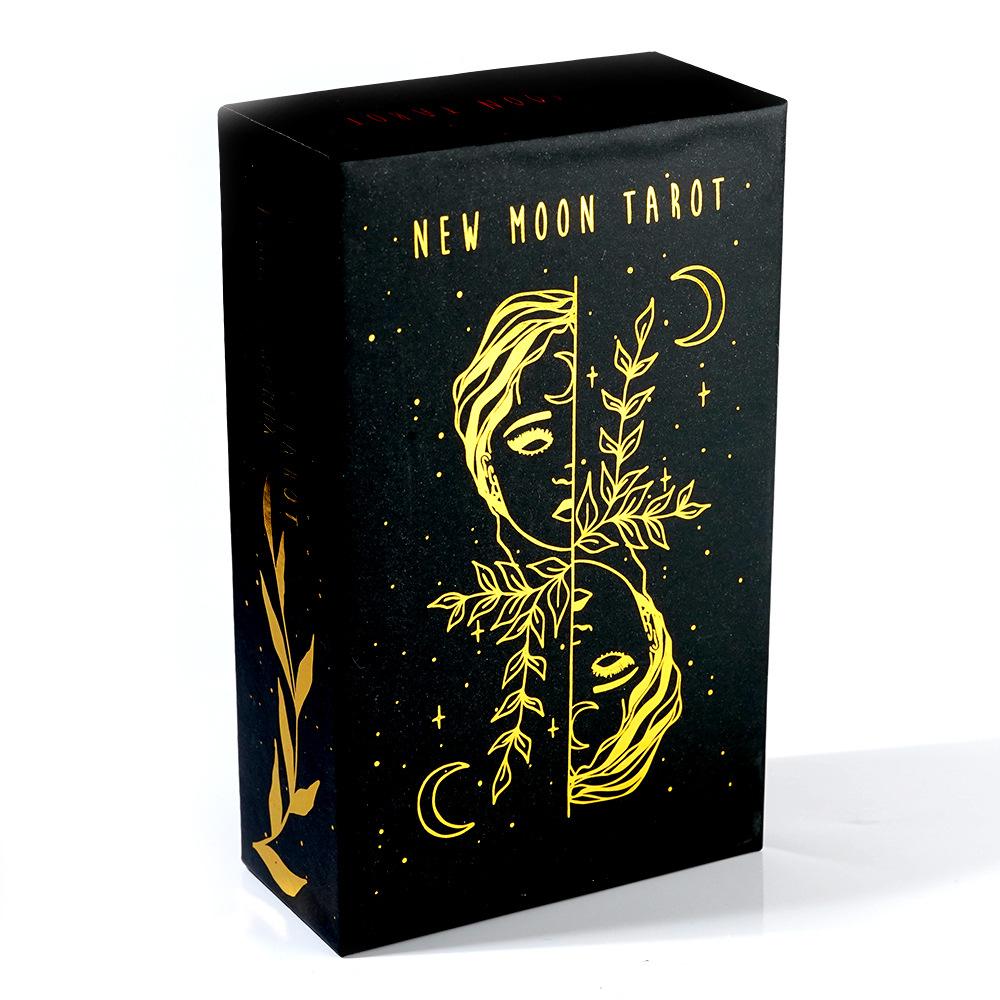 12x7cm New moon tarot cards High quality Full English Family Party Board Game Astrology Divination Fate Oracle Cards