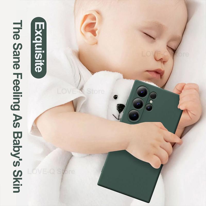 For S24 S23 Ultra Case Upgraded Liquid Silicone Case For Samsung Galaxy S24 S23 S22 Ultra Plus S24Ultra Cases Soft Cover