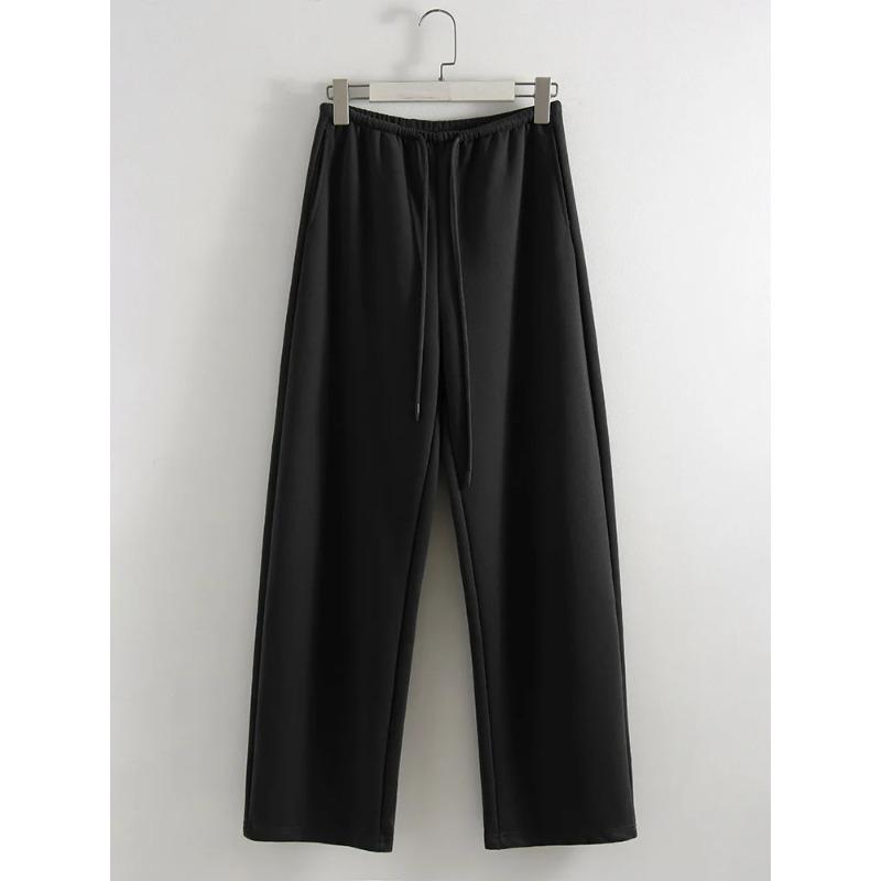 Autumn Sweatpants Women Straight Leg Sport Pants Ladies Gray Basic Joggers Wide Leg Women's Pants Trousers
