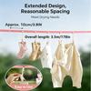 Travel Clothesline 11.5FT Non-slip Windproof Nylon Retractable No Clips Heavy Load for Camping RV Hotel Balcony Patio Backyard