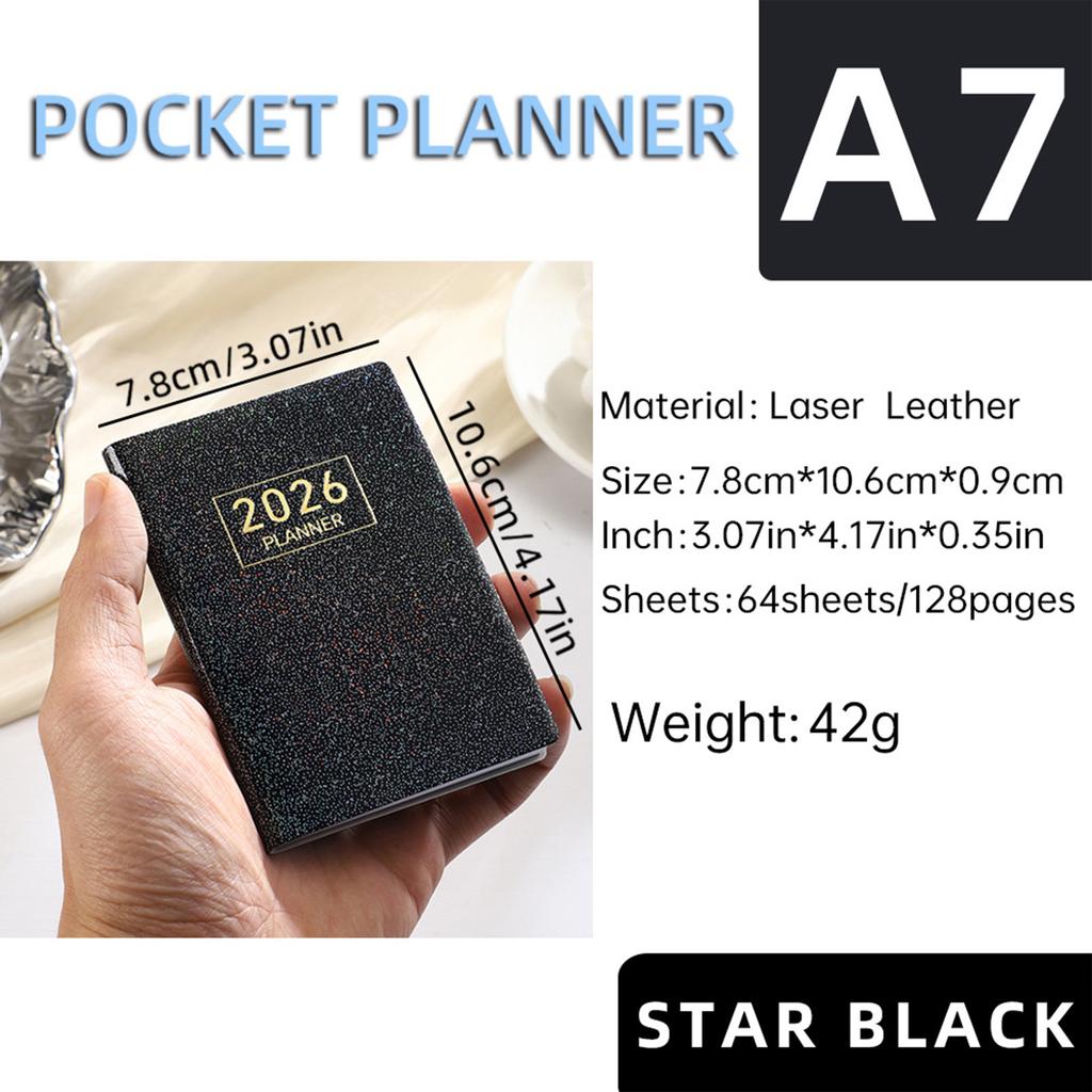2026 Mini Pocket Planner Calendar To Do List Daily Task Checklist Planner for Home School Office Pocket Planner Calendar