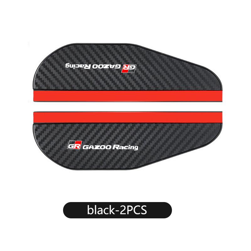 2PCS Car Rearview Mirror Rain Eyebrow Sticker Auto Accessories For Toyota Camry Highlander C-HR Hilux Vios Rav4 Prius Yaris TRD
