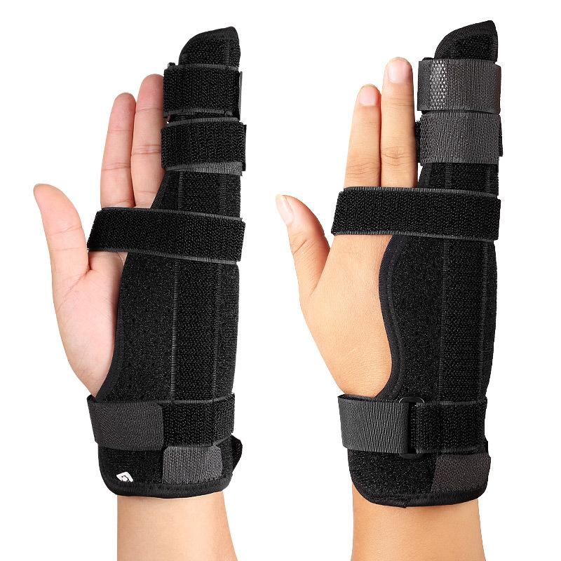 Anti-fixation Brackets for The Little Finger and Ring Finger Finger Support SplintsBreathable Protective Gearand Double-finger Fixation Belts