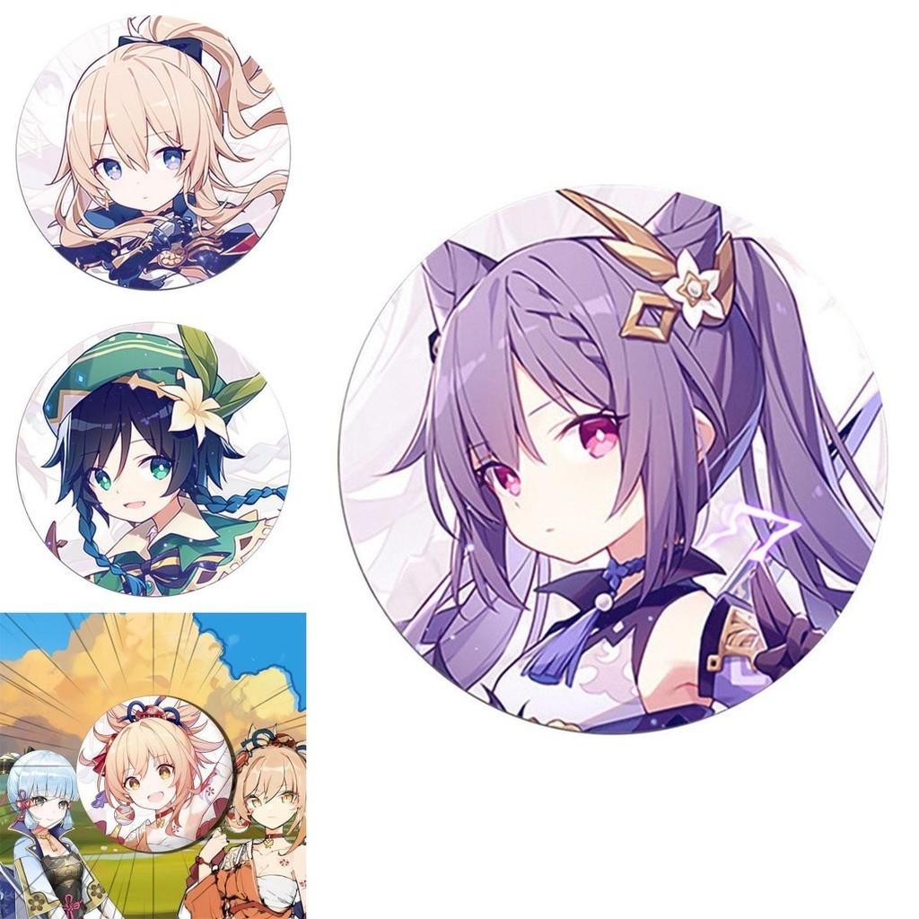 Captivating Fashion Jewelry Badge Featuring Cartoon Animation Brooch From Genshin Impact