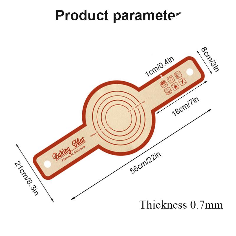 Opakovaně použitelný silikonový popruh na chléb pro pečení v holandském hrnci, pečicí podložka, dlouhá ucha, nepřilnavé vložky pro přenositelné těsto, cukrářské potřeby