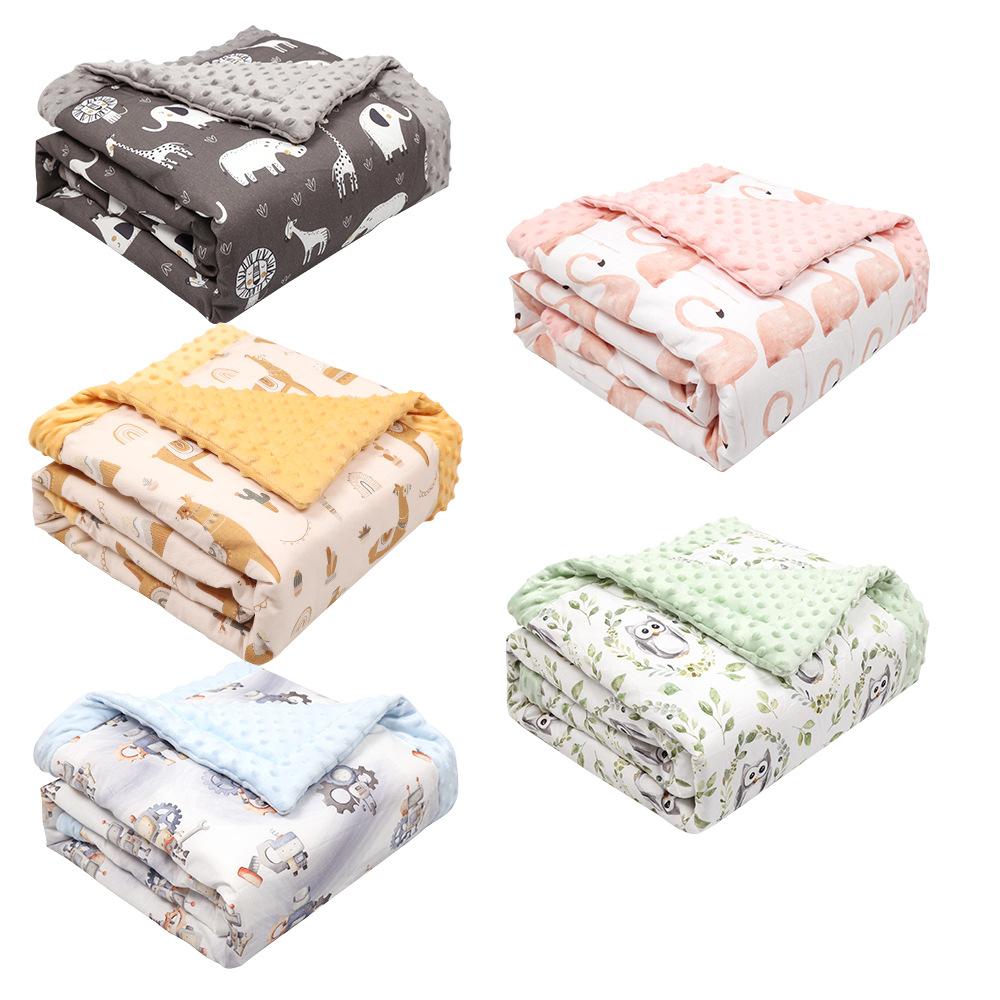 Bean Blanket Baby A-class Indoor Air Conditioning Blanket Baby Nap Blanket Thick Cartoon Shaped Blanket