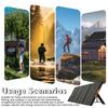 Foldable 200W Flexible Solar Panel Solar Charger Monocrystalline Solar Cell Waterproof for 600W Power Station Camping Solar RV