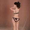 Sexy prádlo Dámské Yin Sm Sexy Perlová masáž Otevřený rozkrok Volné Horké T kalhotky Průhledné pokušení