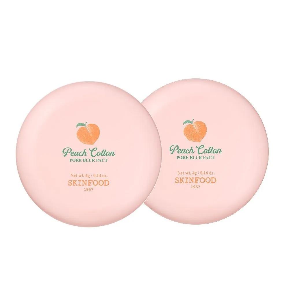 

2 Peach-Powder Pore Blur Pacts