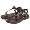 Zara Fashion Open-Toe One-Strap Sandals 4Cm Women Sandals Brown 2606610116