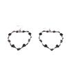 Vintage Personality Barbed Wire Heart Pendant Necklace for Women Punk Metal Black Thorny Rose Choker Chain Y2K Jewelry Goth Gift
