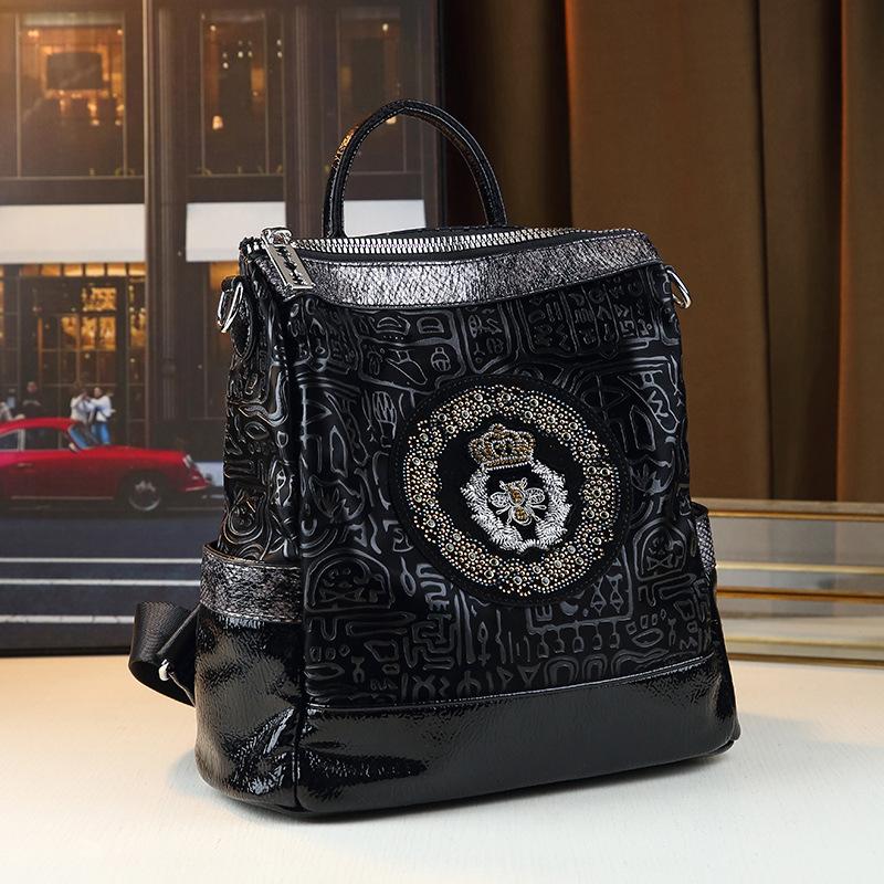 Foreign Style Casual Hot Diamond Fashion Portable Shoulder Bag Large Capacity Versatile Shoulder High Sense Bag Messenger Travel Bag