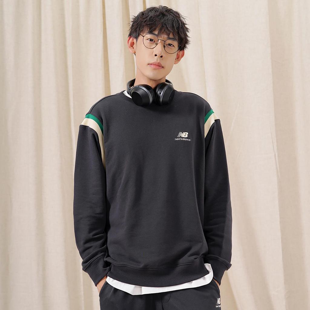 New Balance Sweatshirt Men's Black (Unisex) Sweatshirts AMT23559 PHM