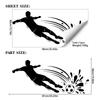 Creative World Cup Football Athlete Window Splash Shot Sticker for Bedroom Wall