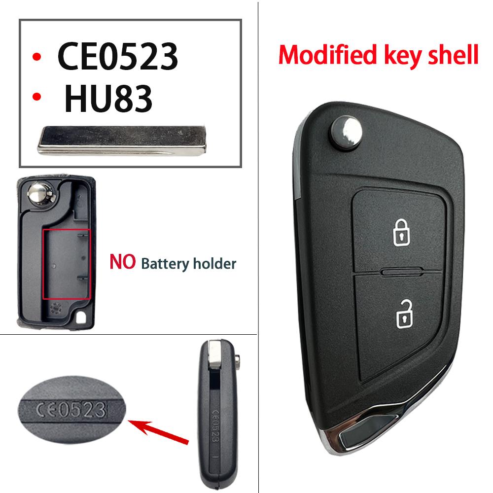 Modified Flip Car Key Shell Case For Peugeot 207 307 308 407 508 5008 607 807 Remote For Citroen C2 C3 C4 C5 Xsara Picasso