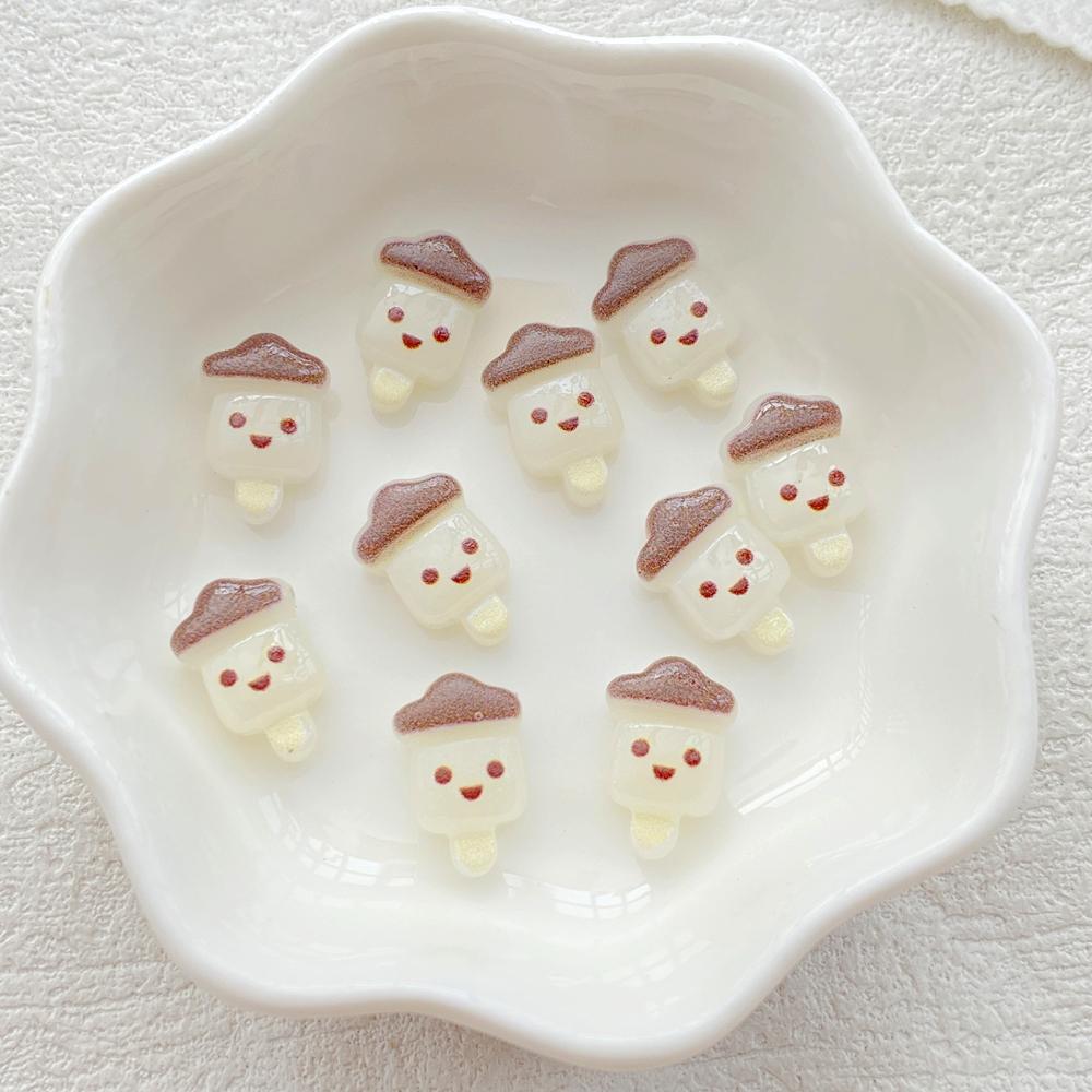 30pcs Mix Resin Colorful Mini Fruit Ice Cream Nail Art Flatback Stone Applique DIY Christmas Charms Scrapbook Decor Crafts
