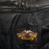 Harley Davidson Calças de Couro Antigas Anos 90 W30 pretas Roupa de Moto Masculina Usada