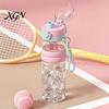 Heat Resistant Drinking Vessel Spray Sports Water Bottle, 750ml Dual-Use Mist And Drink Cup with Safety Reusable Plastic Lock, Leak-Proof Bottle