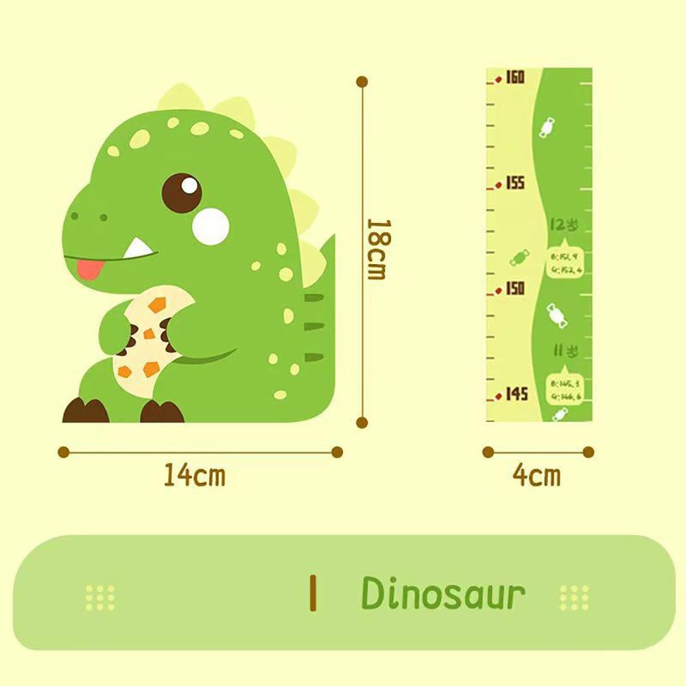 

Рухома ростомірна дошка Наклейки на стіну Легка установка Наліпка для вимірювання росту дітей Домашня прикраса Dinosaur