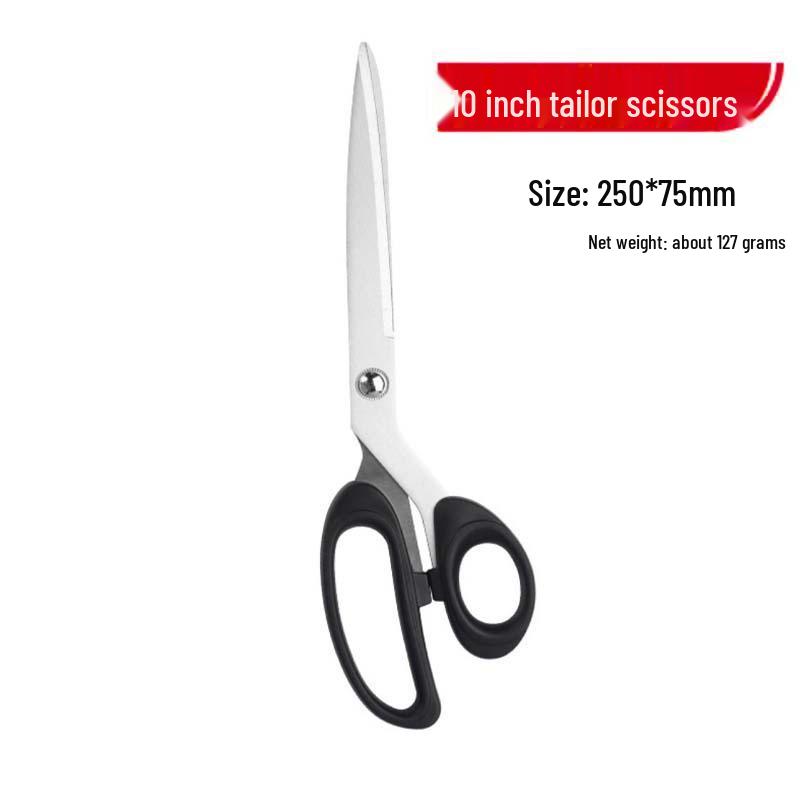 Large Stainless Steel Tailor Scissors: Ideal for Home, Office, Clothing, Leather, Rope, and Fabric Cutting