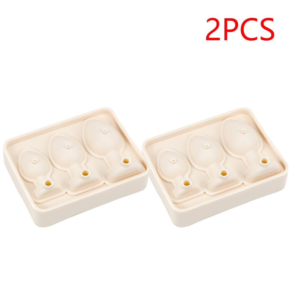 1-5 st Prank Analplugg Formad Form Silikon Återanvändbar Rolig Form Isbitsformar för Iskylning Whiskey Cocktails