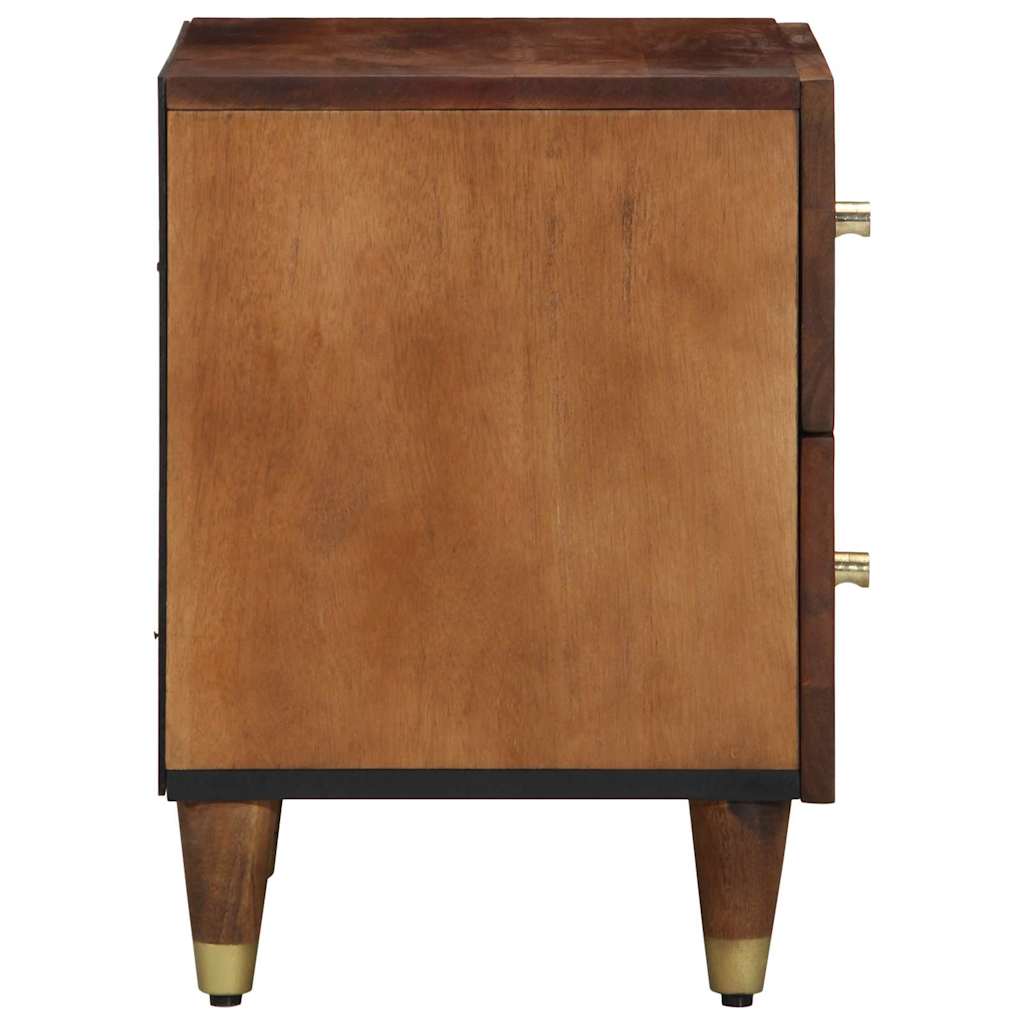 Nightstand Honey Brown 40 x 33 x 46 cm Solid Mango Wood