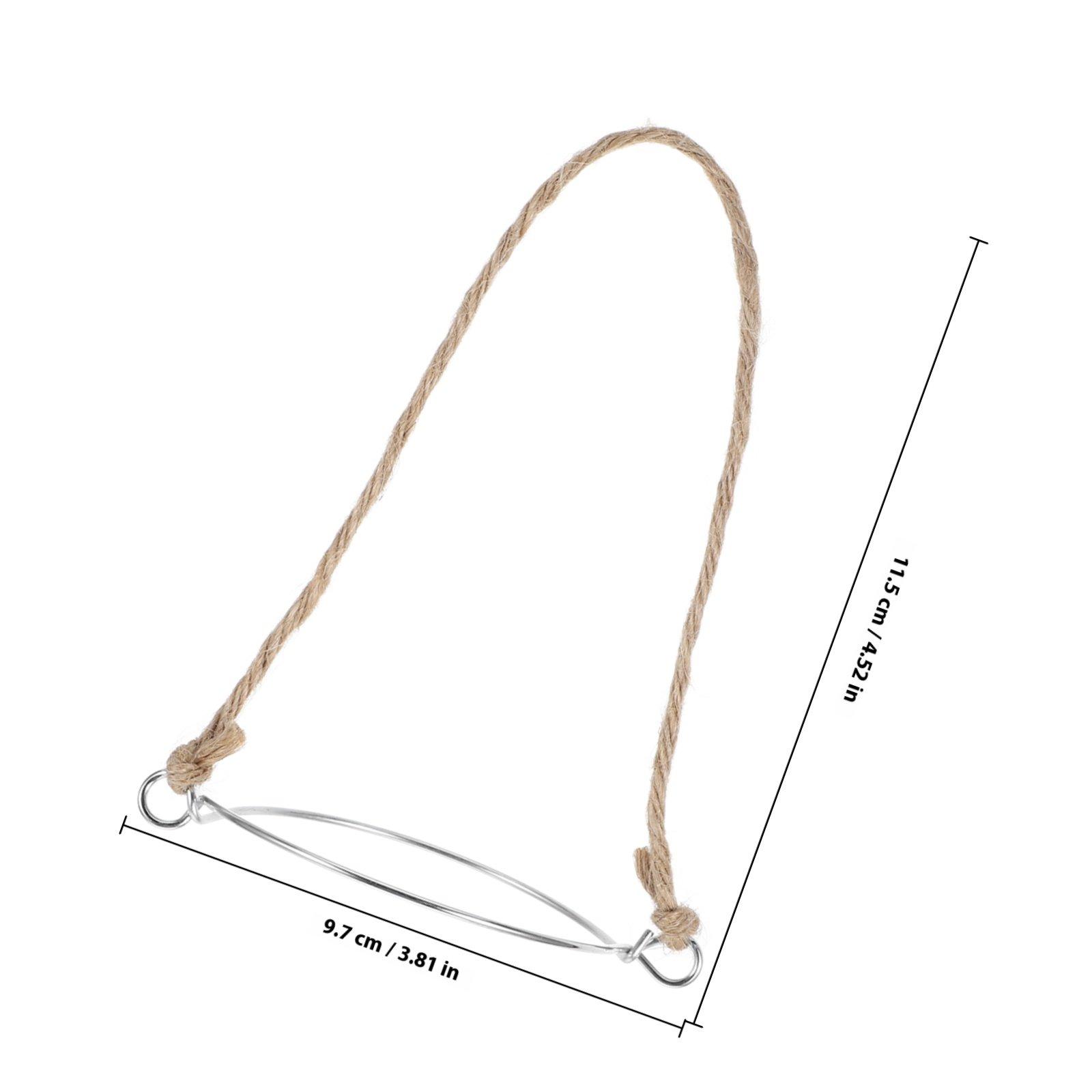 

5Pcs Mason Jar Handles Electroplated Tinplate Hanging Rope Universal Jar Carrying Handles for Wide Mouth Glass Jars Solar