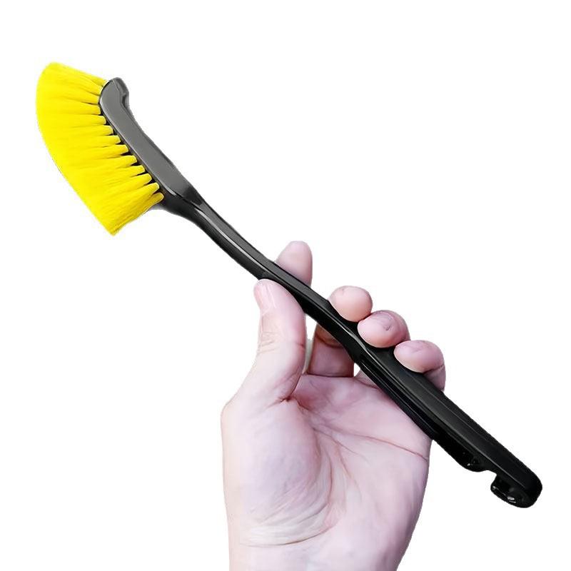 Car Wheel Tire Rim Brush Curved Head Flexible Truck Wheel Hub Wash Detail Deep Cleaning Brushes Cleaner Hand Tools