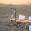 Camping Desktop Shelves Multi-functional Cookware Hanging Rack Adjustable Lightweight for Picnic Barbecue Travel Hiking Supplies