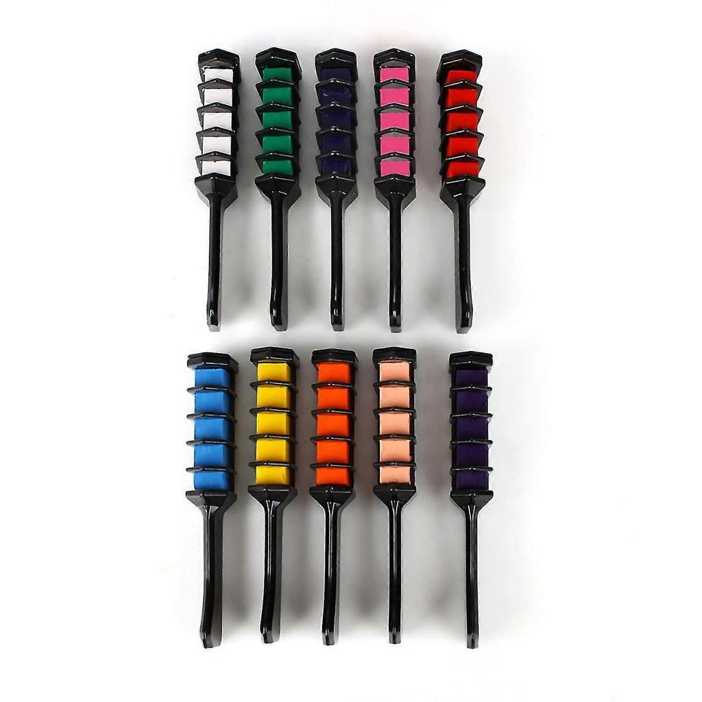 6 Color Hair Chalk For Girls Kids-new Hair Chalk Comb Temporary Washable Hair Color Dye For Girls Kids-7 8 9 10 Year Old Girl Gifts-birthday Gift For