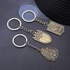 2026 Soccer Team Badge Keychain, National Team Zinc Alloy Key Ring with World Cup Logos, Durable Metal Car Accessories for Football Fans