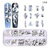 New 12 Grid Nail Drill Irregular Flat Bottomed Rhinestone AB Nail Accessory Nail Decoration