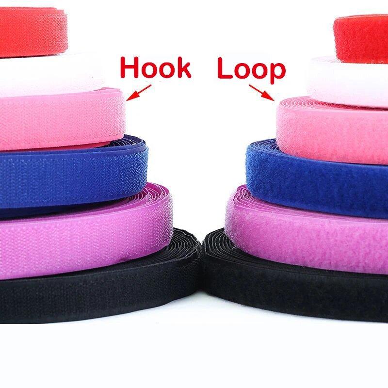 10M Lățime 20mm Culoare Neadezivă Magic Sticker Cârlig și Buclă Bandă de Fixare pentru Cusut Material Nailon Pentru Cusut Accesorii velcro