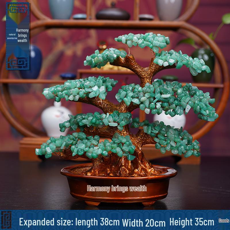 Pink Crystal Money Tree: Attracts Wealth and Enhances Relationships - Perfect for Living Rooms, Offices, Housewarmings, and Ceremonies