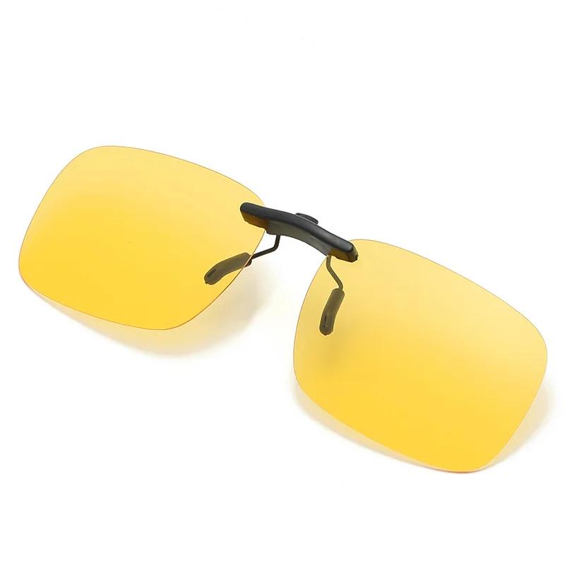 Herren Autofahren Clip-on Sonnenbrille Brille Vintage Damen Quadratisch Nachtsicht Angeln UV400 Sonnenbrille Lunettes eil Homme