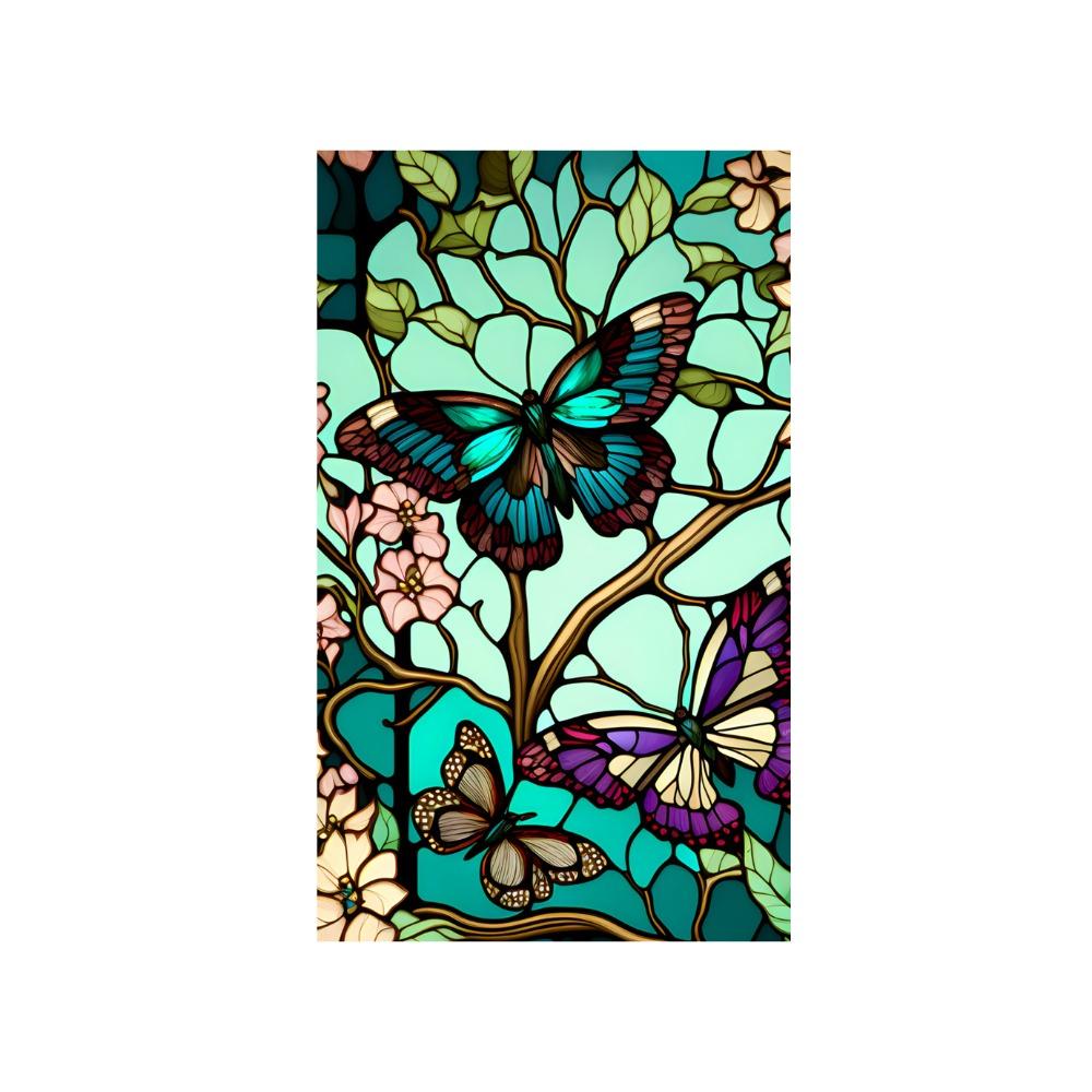 

Самоклеящаяся наклейка на стекло с цветком и птицей, сделай сам, наклейка для конфиденциальности на окно, окно Style 3