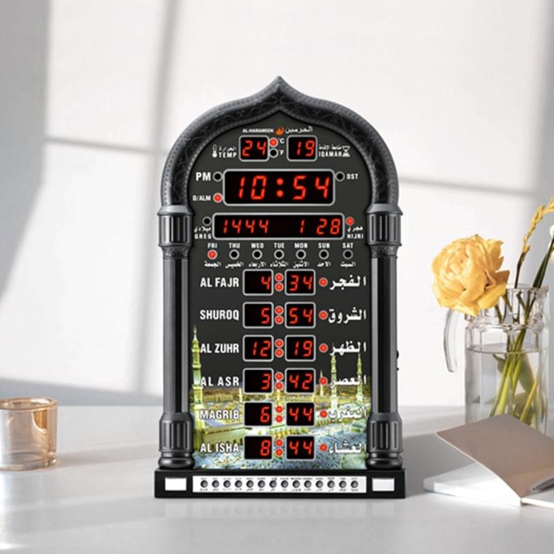 Azan Clock,Led Prayer Clock,Wall Clock,Read Home/Office/Mosque Digital Azan Clock/Decorative Clock HA-4008