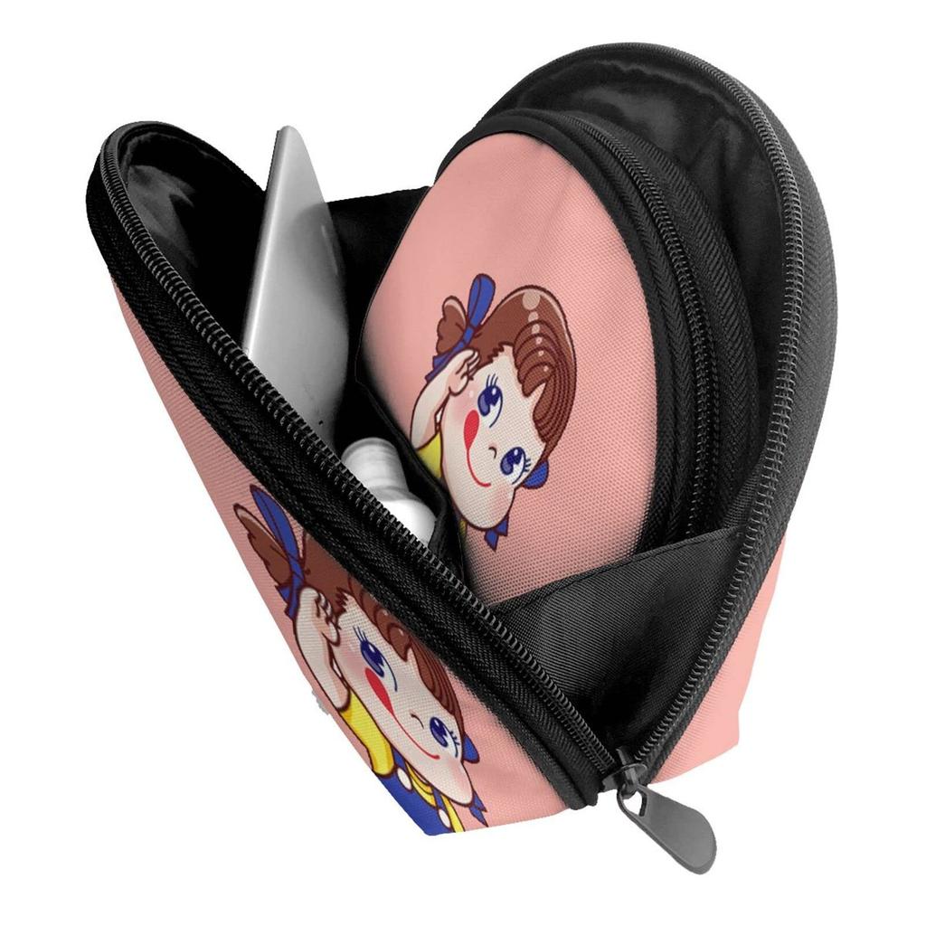 Candy Milk Girl Anime Popular Pouch with Coin Purse Storage Pouch Wallet Portable Functional Large Capacity Waterproof Shell Pouch Pouch Travel Goods