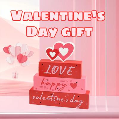 Valentine's Day Love Decoration, Valentine's Day Steps Glowable Wooden, Ignite Love Wedding Party Home Decorations, Couples Gifts