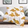 Dino nuggets Throw Blanket Warm Accent Blanket for Living Room Decoration